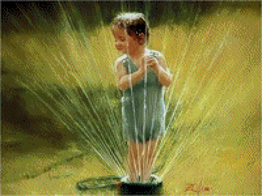 ух, хорошо! - дождик, лето, ребенок - предпросмотр