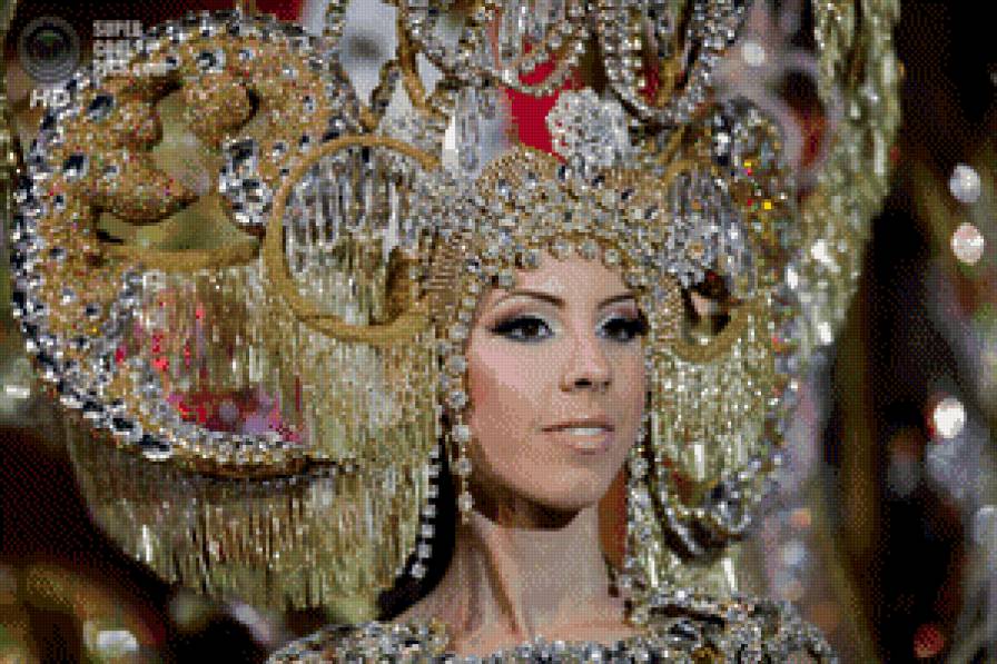 Бразильянка 3 - девушка, перья, бразильянка, карнавал - предпросмотр