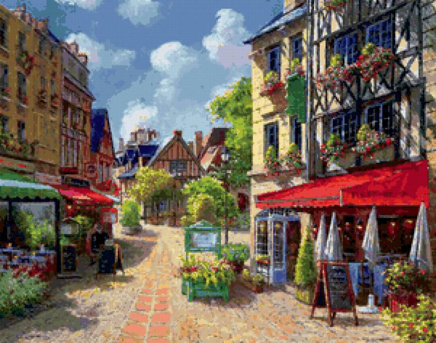 улочка - дом, пейзаж, природа - предпросмотр