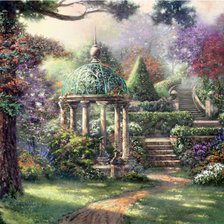 Схема вышивки «пейзаж»