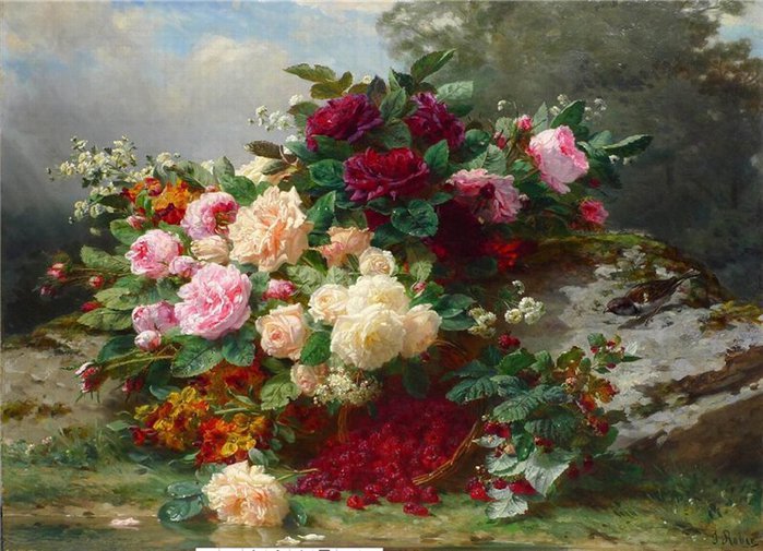 картина - цветы - оригинал