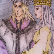 Схема вышивки «Мелиан и Тингол»