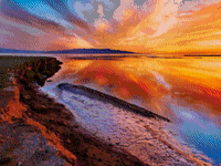 закат - пейзаж, закат - предпросмотр