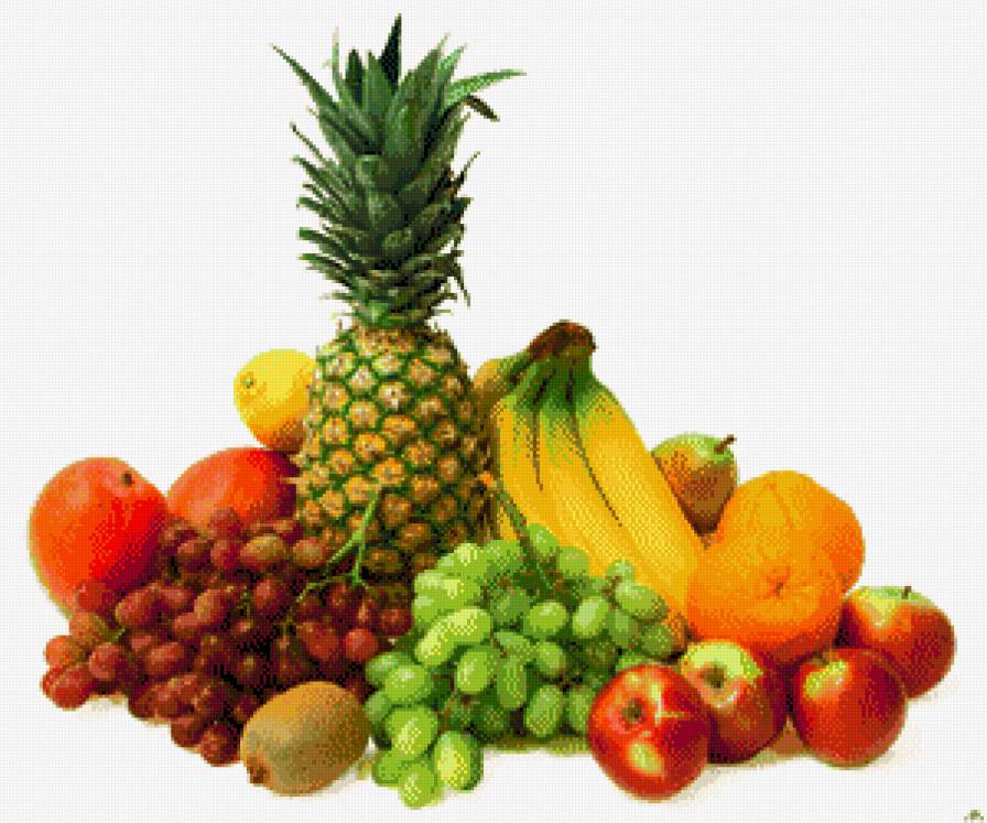 фрукты - перси, ананас, . виноград - предпросмотр