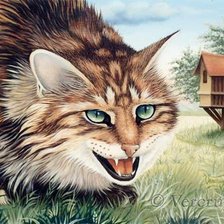 Схема вышивки «Кошачии мир 3»