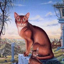 Схема вышивки «Кошачии мир 12»