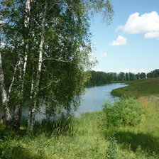 Схема вышивки «Озеро .»