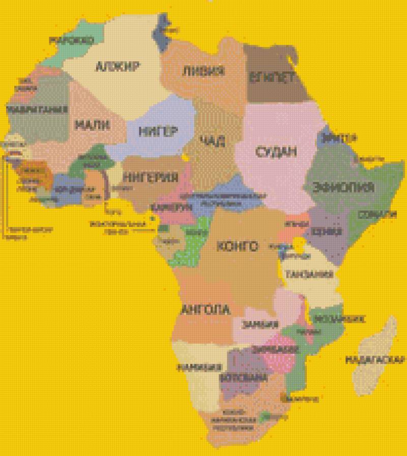 Африка 2 - карта, африка - предпросмотр