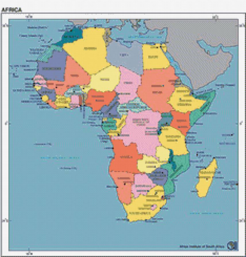 Африка 3 - африка, карта - предпросмотр