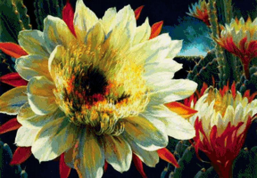 Цветочная акварель Elizabeth Horning - цветы, букет - предпросмотр