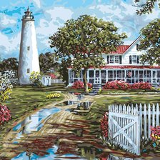 Схема вышивки «Маяк»