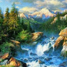 Схема вышивки «художник лари дайк»