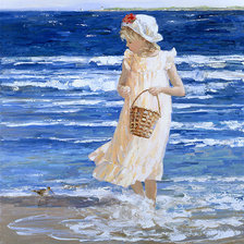 Схема вышивки «Дети у моря 4»