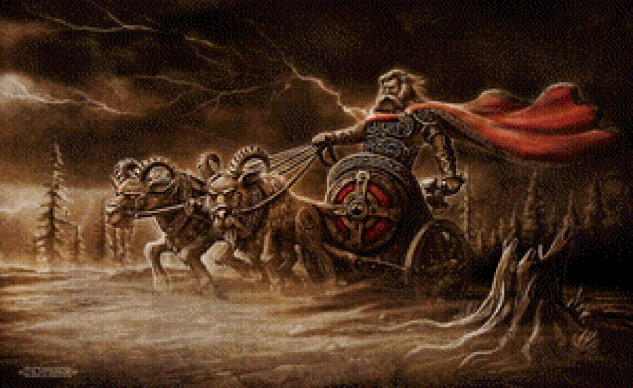 Поездка в Ётунхейм - тор, скандинавы, мифология - предпросмотр