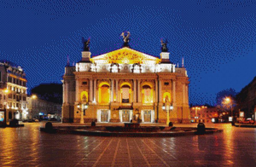 Львов. Оперный теарт - львів, театр, опера, оперный театр, місто, львов - предпросмотр