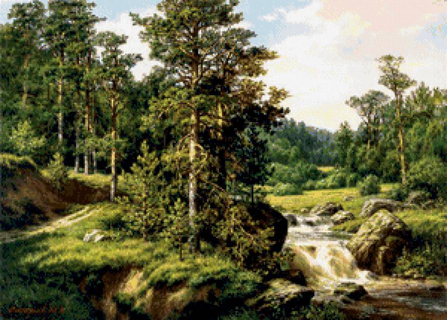 картина сатарова - природа, пейзаж - предпросмотр