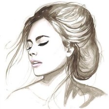 Схема вышивки «девушка»