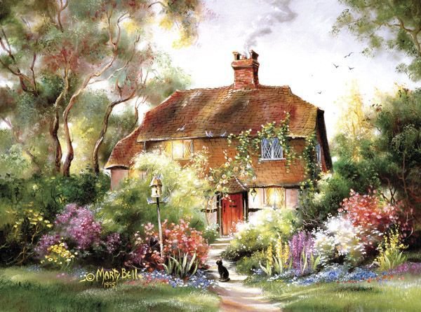 Сказочный домик.Марти Бэл. - кошка, дом - оригинал