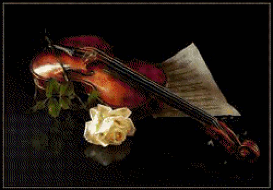 скрипка - натюрморт - предпросмотр