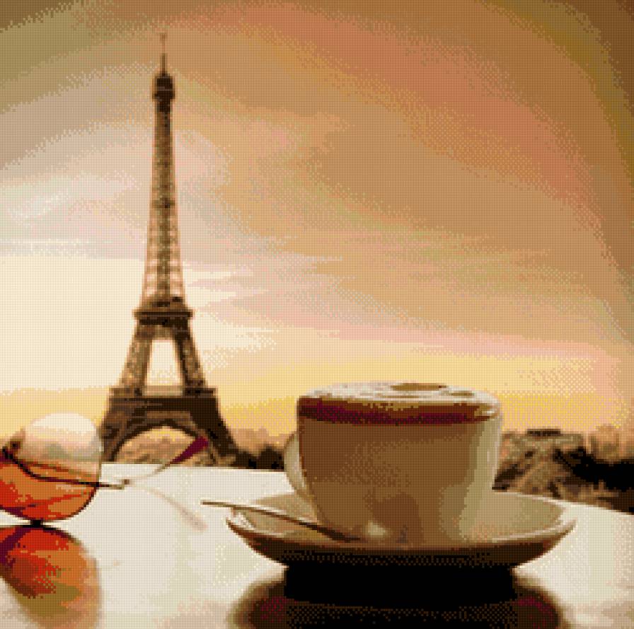 утренний париж - париж, кофе - предпросмотр