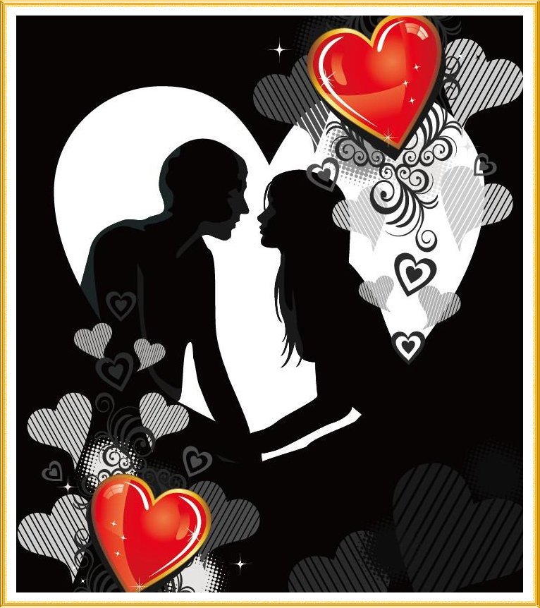 Романтика - влюбленные, сердце - оригинал