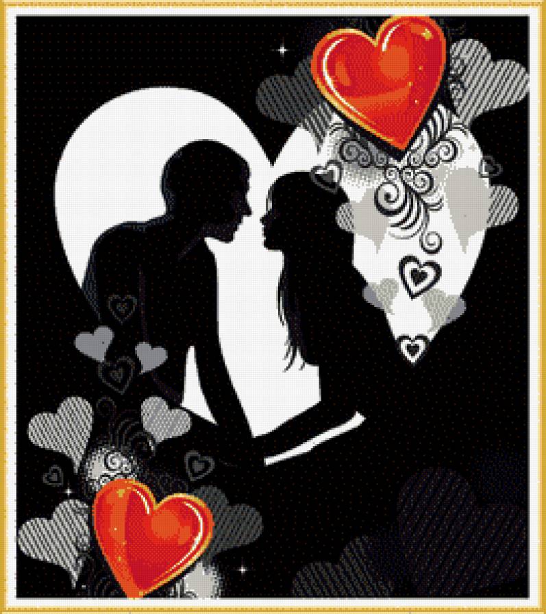 Романтика - влюбленные, сердце - предпросмотр