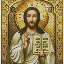 Оригинал схемы вышивки «Иисус Вседержатель» (№723759)