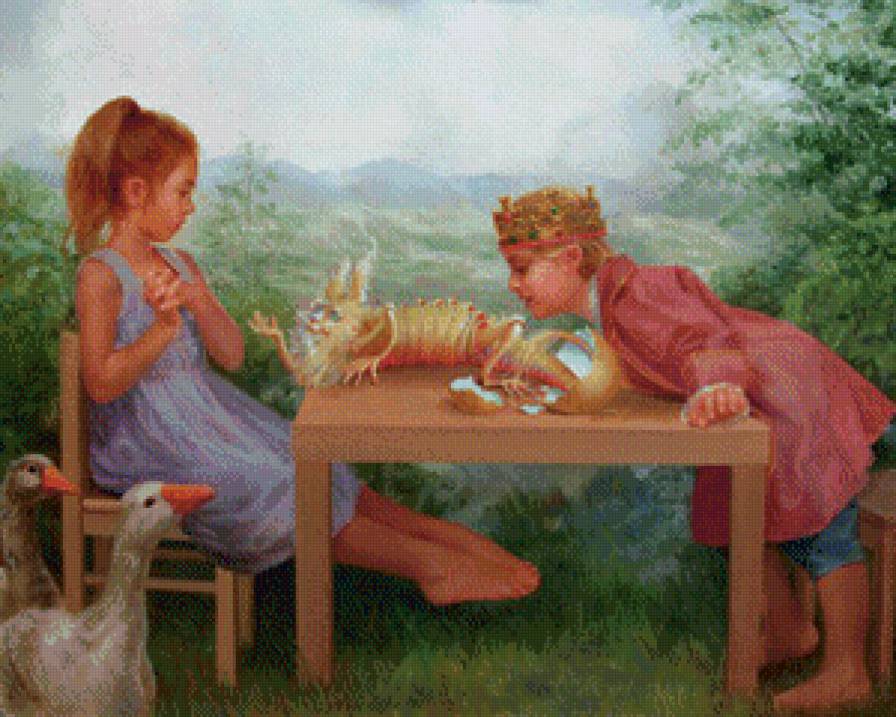 картины Линн Люпетти - сказка, дети - предпросмотр