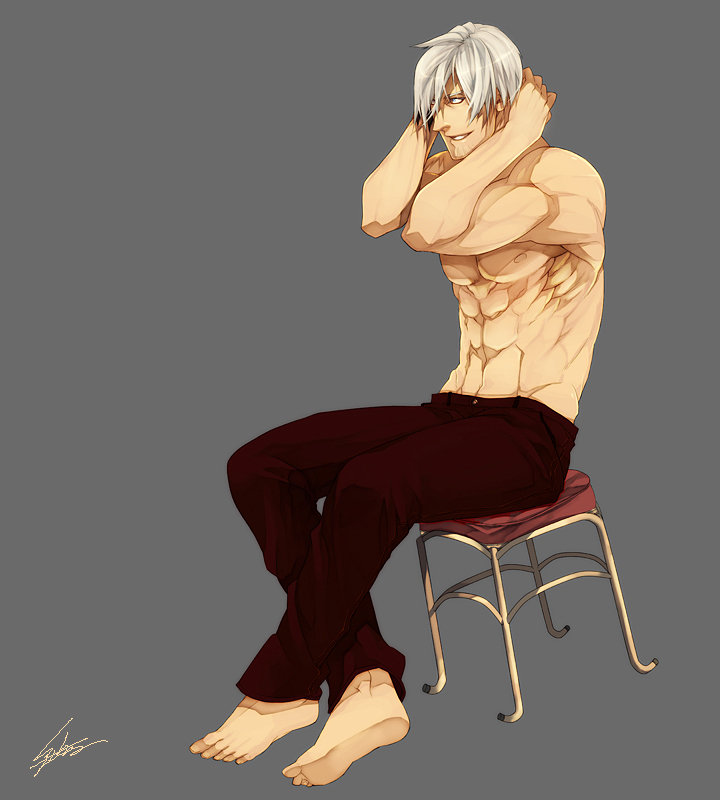 Dante - devil may cry, арт, блондин, dante - оригинал