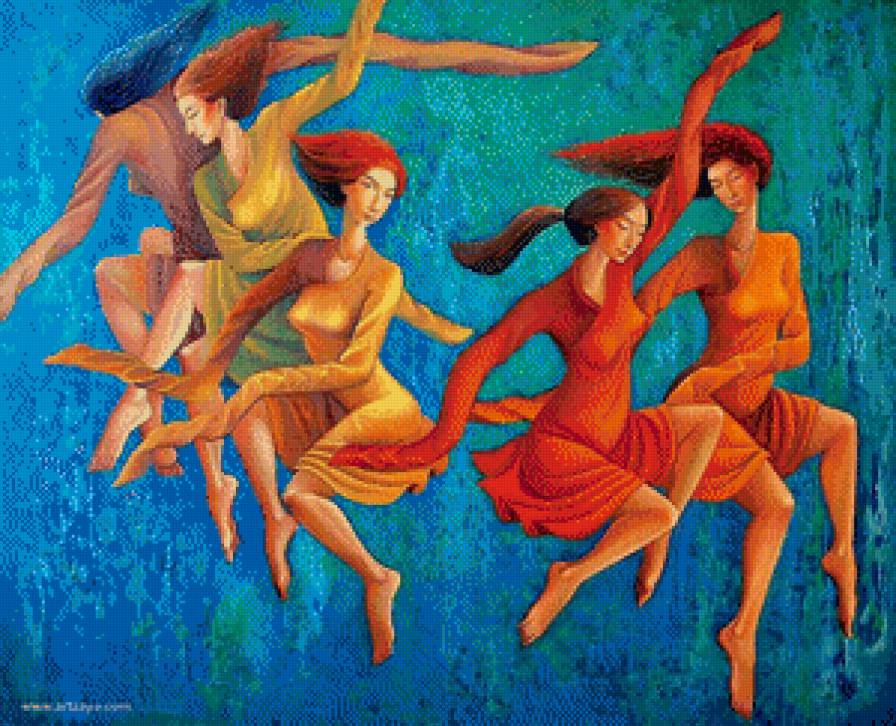 ГОБИ, танец - девушка, картины, танец, китай - предпросмотр