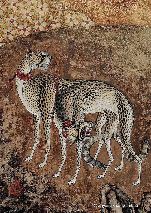 ГОБИ, леопарды - картины, китай, леопарды, животные - оригинал