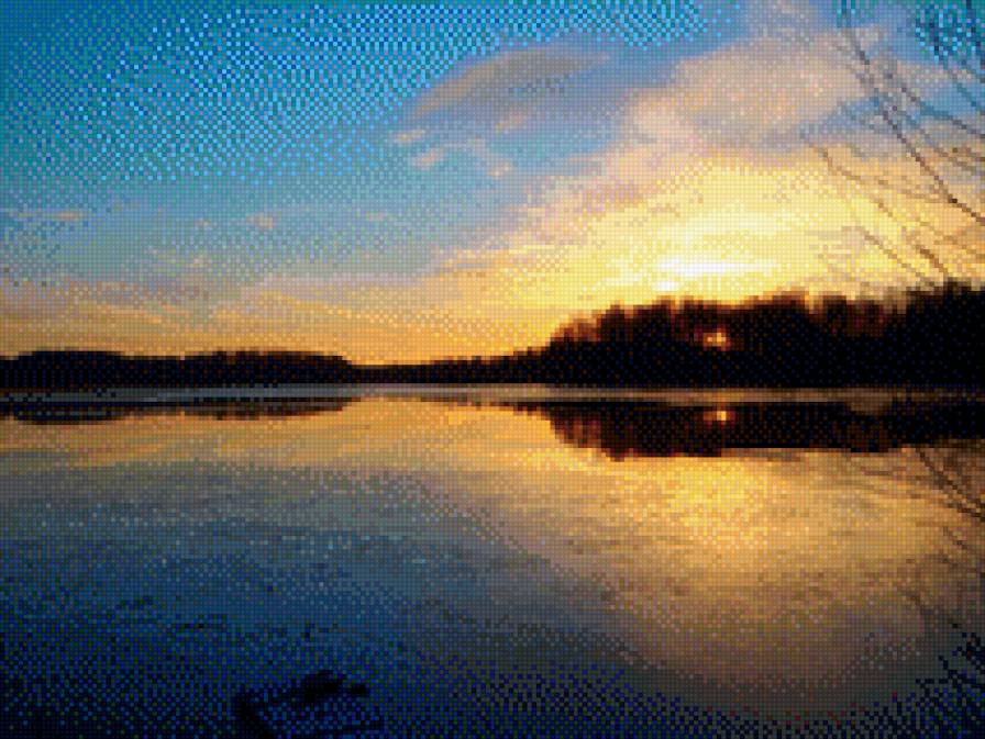 озеро - ночь - предпросмотр