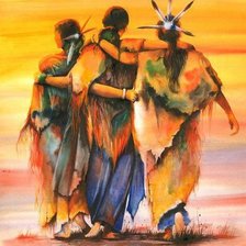 Схема вышивки «Mujeres»