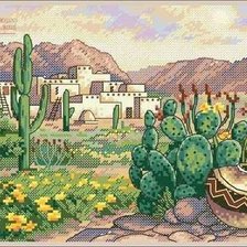 Оригинал схемы вышивки «Cactus» (№724898)
