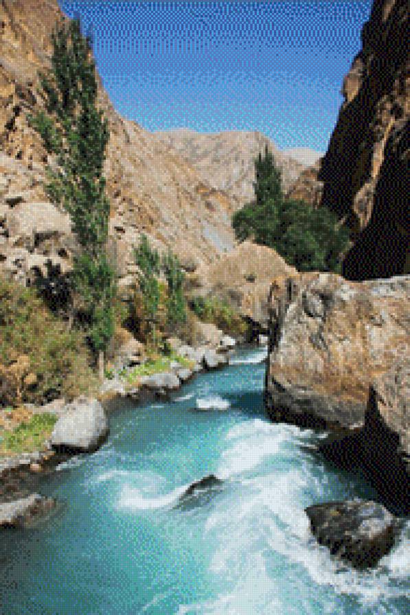 Горная река - горы, река - предпросмотр