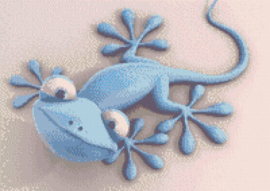 голубая ящерка - ящерица, животные, детям - предпросмотр