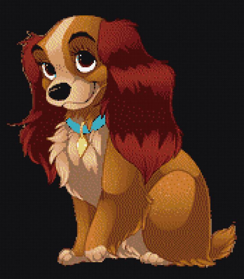 Собачка Леди - собака, детям, мультяшки - предпросмотр