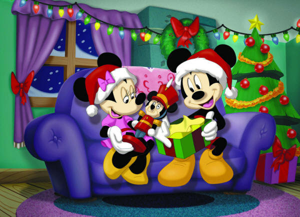 Микки и Минни Маус Рождество - детское, мультфильмы, микки маус - оригинал
