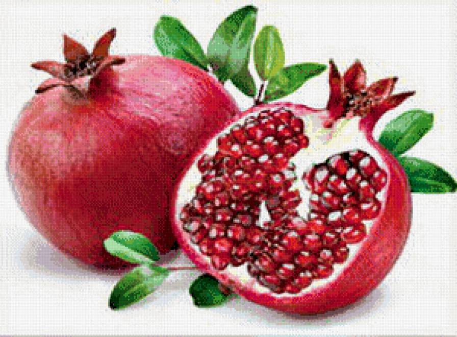 Гранат Триптих 3 - фрукты, кухня, триптих, ягоды - предпросмотр