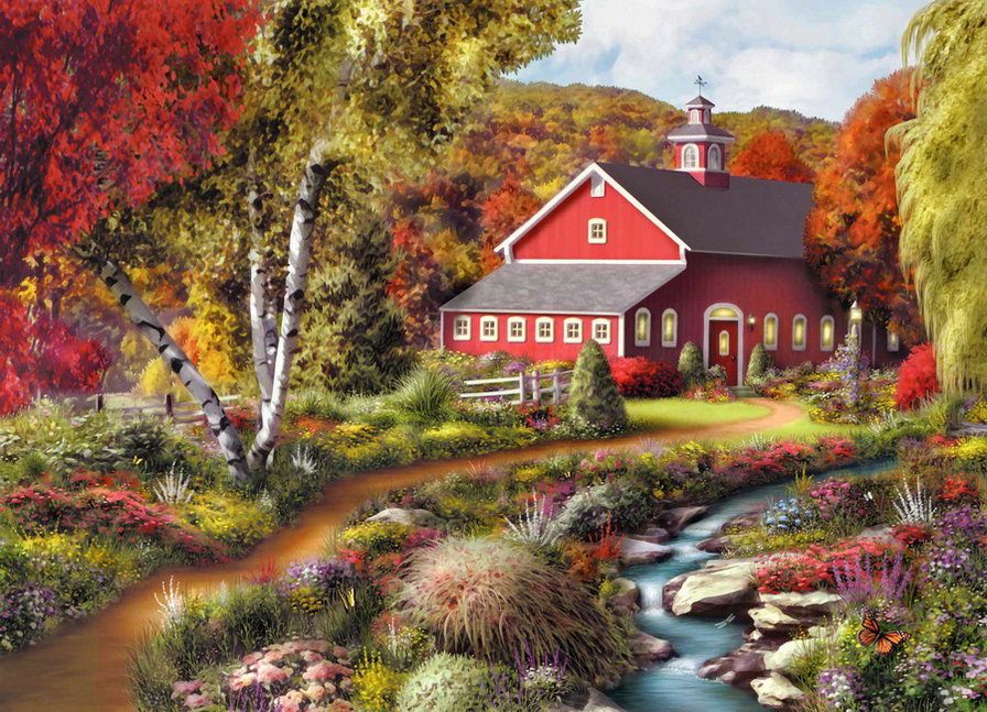 домик - природа - оригинал