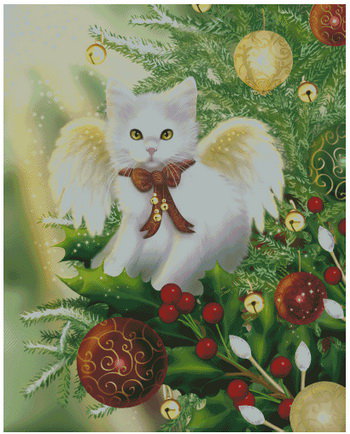 котик - коты, елка, кот, кошечки, кошка, животные, новый год - оригинал