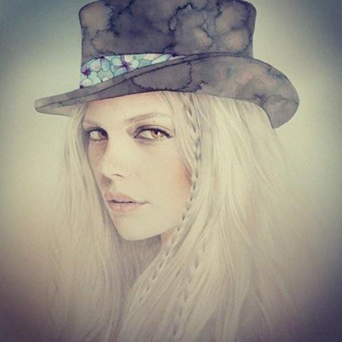 девушка в шляпе - девушка - оригинал