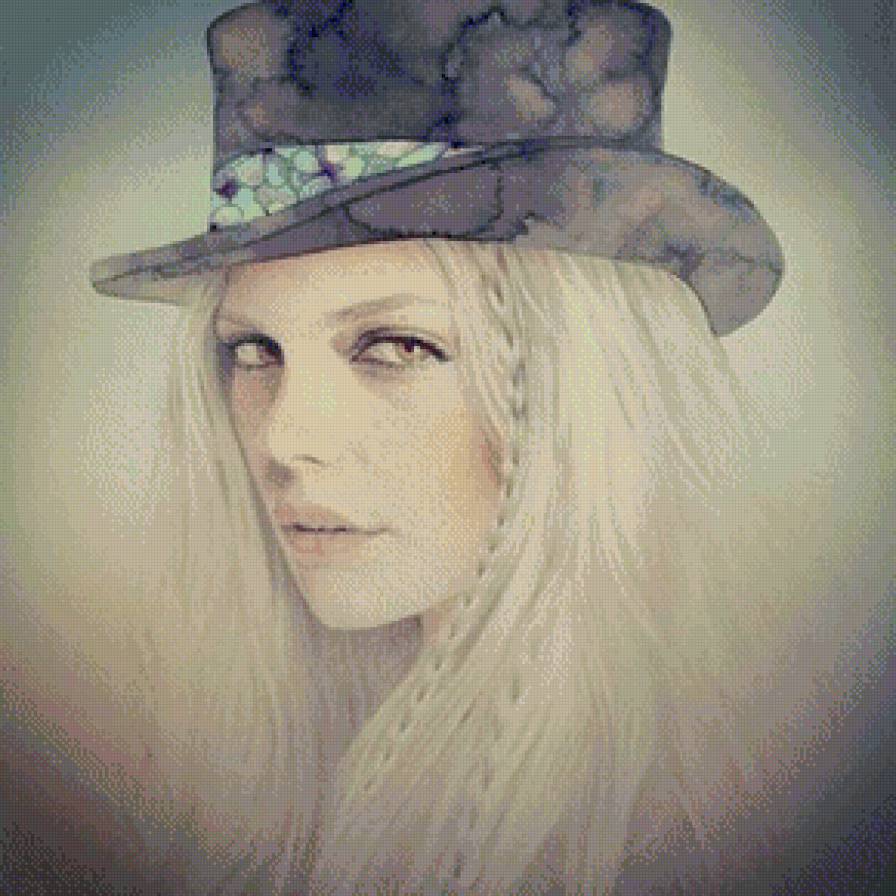 девушка в шляпе - девушка - предпросмотр