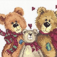Оригинал схемы вышивки «Три медведя» (№725539)