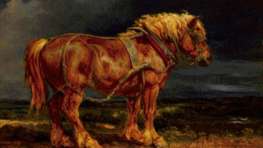 Бессмертный пони - картины, животные, лошади - предпросмотр