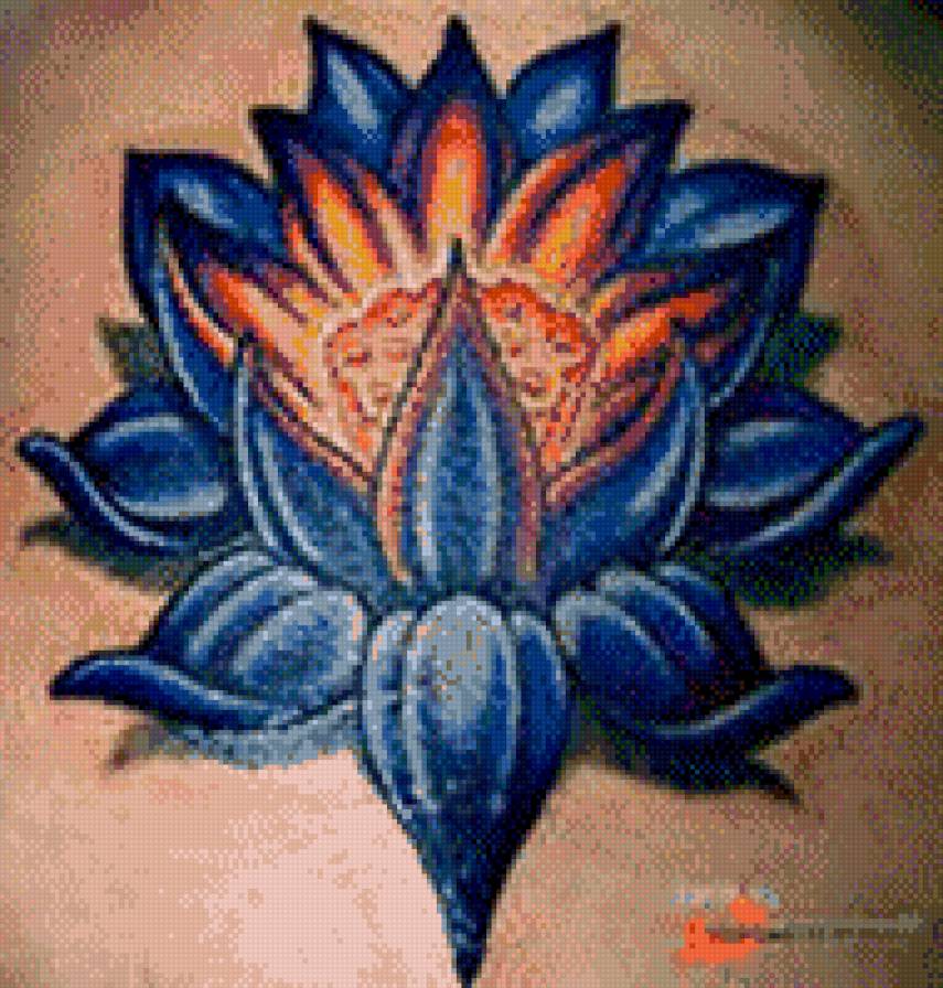 цветок - синий цветок - предпросмотр