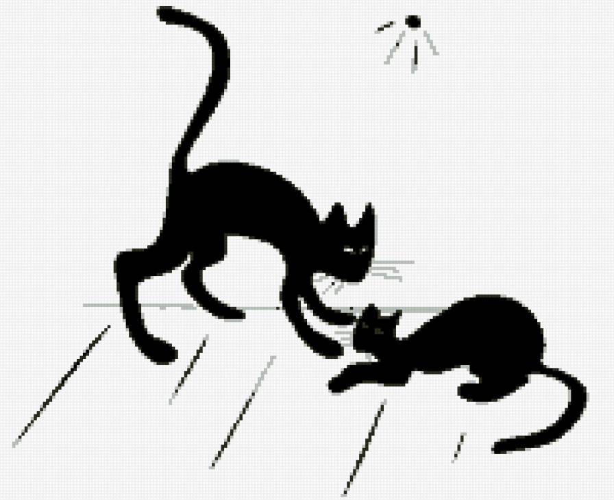 Монохром .Забавные котята 14 - предпросмотр