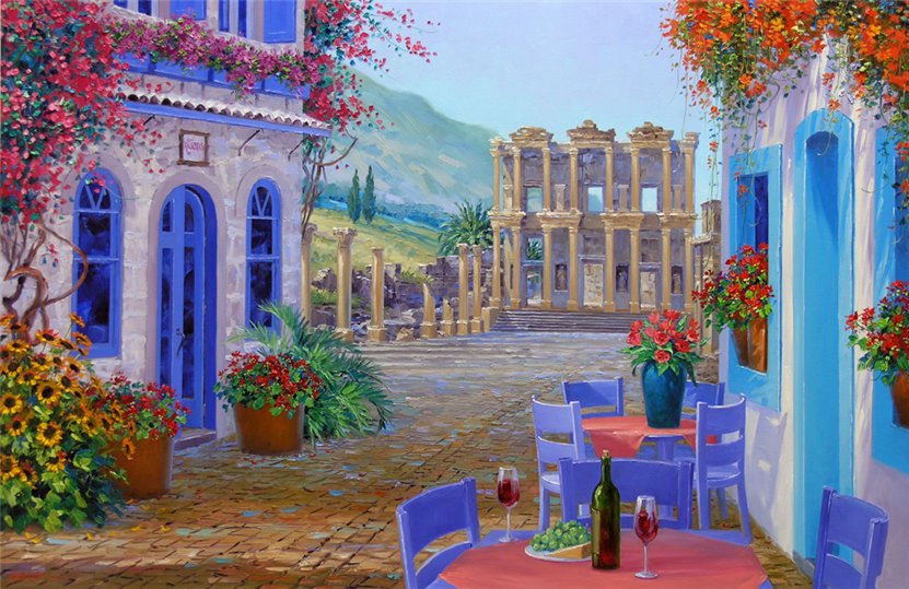 дворик - города и страны - оригинал