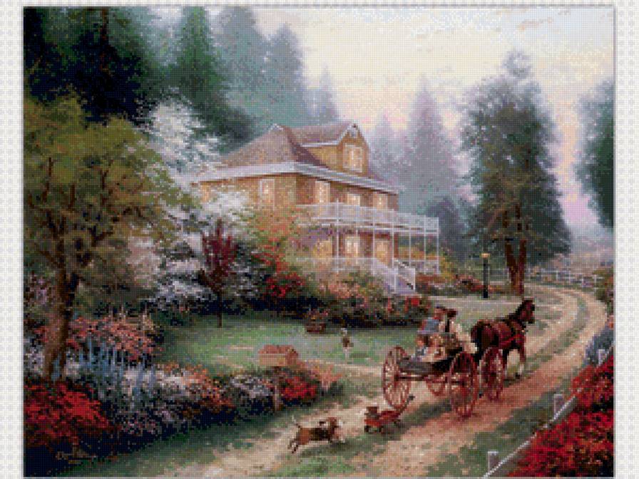 Серия домики - пейзаж, природа - предпросмотр