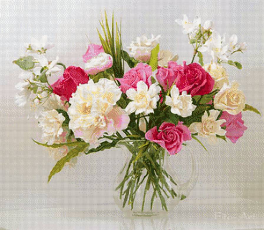 Букет в кувшине - предпросмотр